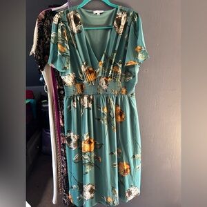 Chiffon floral dress